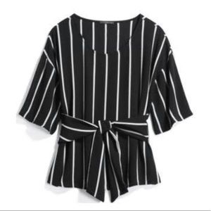 West Kei- Julianne Tie Front Blouse